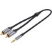 Vention Кабель Vention 3.5 мм - 2xRCA (M/M), 1.5 м, Black (BCNBG)