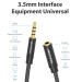 Vention Кабель Vention 3.5 мм - 3.5 мм (M/F), 0.5 м, Black (VAB-B06-B050-M)