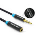 Vention Кабель Vention 3.5 мм - 3.5 мм (M/F), 0.5 м, Black (VAB-B06-B050-M)