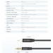 Vention Кабель Vention Audio 3.5 мм - 3.5 мм, M/F, 1 м, чорний (BHBBF)