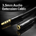 Vention Кабель Vention Audio 3.5 мм - 3.5 мм, M/F, 1 м, чорний (BHBBF)