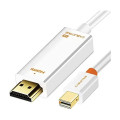 Cabletime Адаптер Сabletime mini DisplayPort - HDMI (M/M), 0.2 м, White (CP27B)