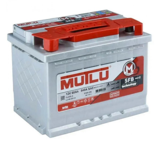 MUTLU Акумулятор автомобільний MUTLU 6СТ-60 (0) SFB L2.60.051.A