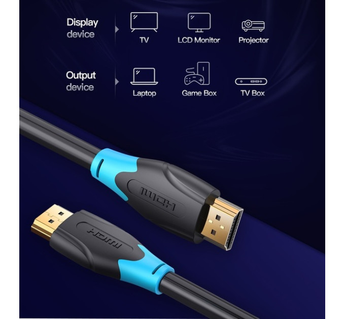 Vention Кабель Vention HDMI - HDMI V 2.0 (M/M), 1.5 м, Black (AACBG)