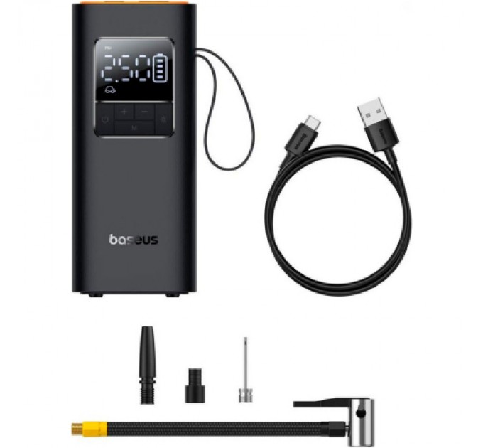 Baseus Автомобільний компресор Baseus SuperMini Pro Series Wireless Car Inflator Cluster Blac (C11159300111-00)