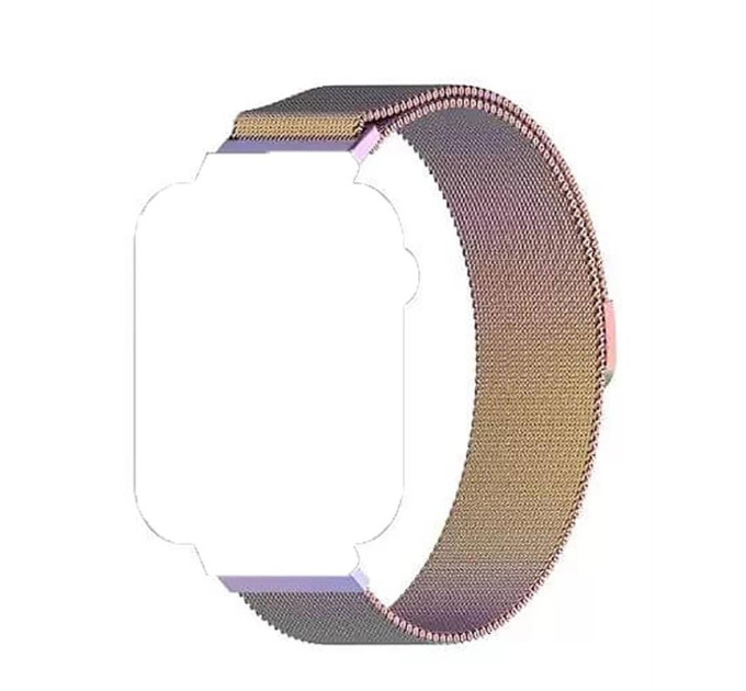 BeCover Ремінець BeCover Milanese Style для Amazfit Stratos (22mm)/Stratos 2/2S/3/Amazfit GTR 2/Amazfit GTR 47mm/Amazfit GTR Lite 47mm/Amazfit Nexo/Amazfit Pace/Amazfit GTR 3 Pro Rainbow (707734)