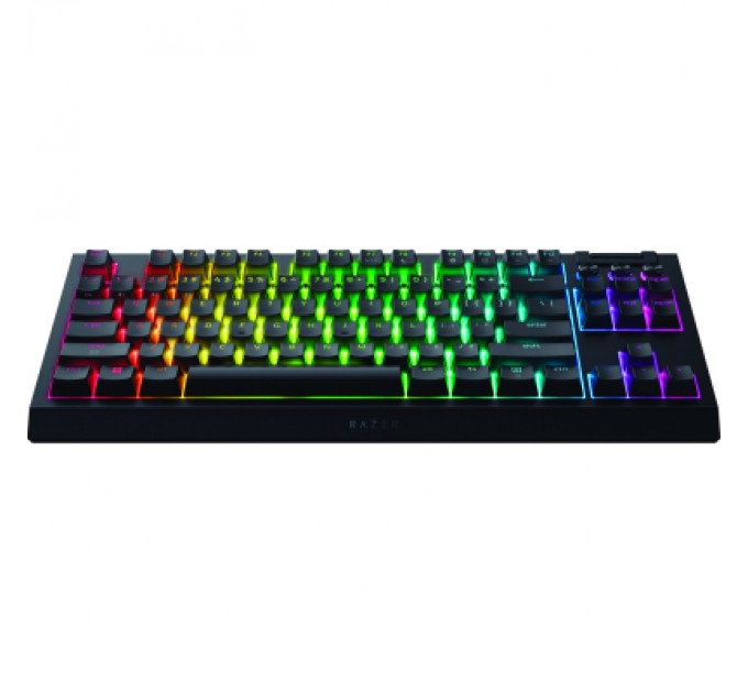 Razer Клавіатура Razer BlackWidow V4 Low-Profile TKL Wireless/Bluetooth/USB Green switch UA Black (RZ03-05450500-R3M1)