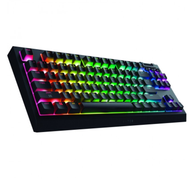 Razer Клавіатура Razer BlackWidow V4 Low-Profile TKL Wireless/Bluetooth/USB Green switch UA Black (RZ03-05450500-R3M1)