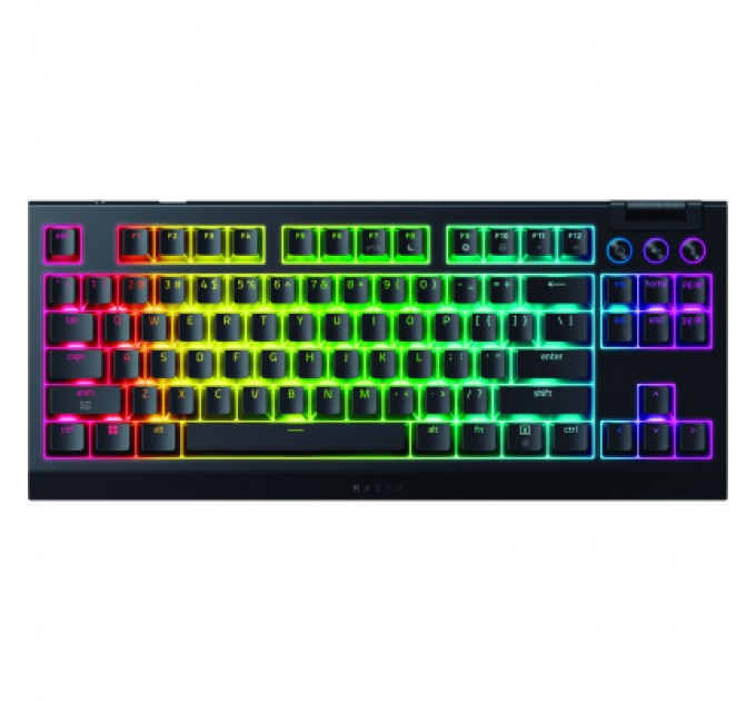 Razer Клавіатура Razer BlackWidow V4 Low-Profile TKL Wireless/Bluetooth/USB Green switch UA Black (RZ03-05450500-R3M1)