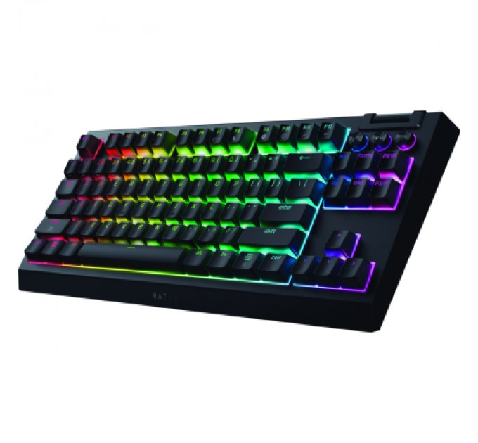 Razer Клавіатура Razer BlackWidow V4 Low-Profile TKL Wireless/Bluetooth/USB Green switch UA Black (RZ03-05450500-R3M1)