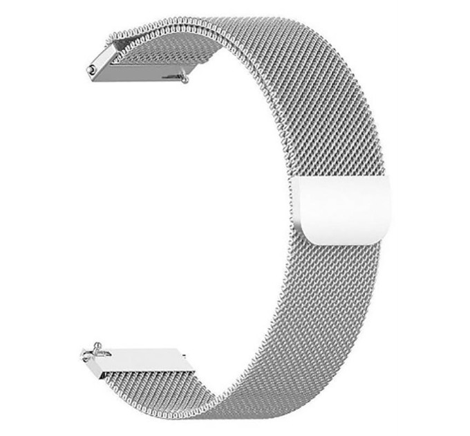 BeCover Ремінець BeCover Milanese Style для Amazfit Stratos (22mm)/Stratos 2/2S/3/Amazfit GTR 2/Amazfit GTR 47mm/Amazfit GTR Lite 47mm/Amazfit Nexo/Amazfit Pace/Amazfit GTR 3 Pro Silver (707731)