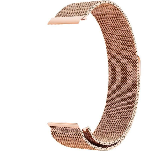 BeCover Ремінець BeCover Milanese Style для Xiaomi Amazfit Bip (20mm) Lite/Bip S Lite/GTR 42mm/GTS/TicWatch S2/TicWatch E/GTS 3/GTS 2 mini Rose Gold (707684)