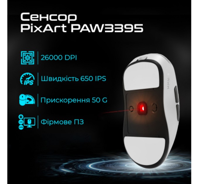 RAWM Мишка RAWM ES21 Wireless/Bluetooth Black (ES21.black)