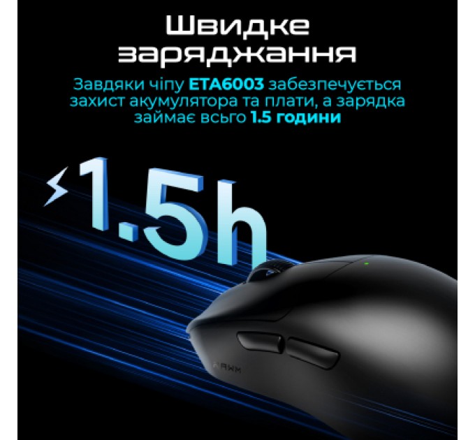 RAWM Мишка RAWM ES21 Wireless/Bluetooth Black (ES21.black)