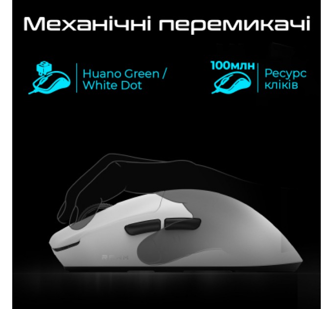 RAWM Мишка RAWM ES21 Wireless/Bluetooth Black (ES21.black)