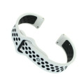 BeCover Ремінець BeCover Nike Style для Samsung Galaxy (20mm)/Watch 5/ Watch 4 40/44mm/Watch 4 Classic 42mm/Watch Active/Active 2 40/44mm/Watch 3 41mm/Gear S2/Classic/Gear Sport White-Black (705696)