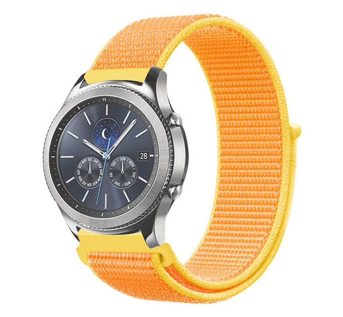 BeCover Ремінець BeCover Nylon Style для Xiaomi Amazfit Bip/Bip Lite/Bip S Lite/GTR 42mm/GTS/TicWatch S2/TicWatch E Yellow (705831)