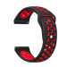 BeCover Ремінець BeCover Vents Style для Xiaomi iMi KW66/Mi Watch Color/Watch S1 Active/Haylou LS01/LS05 Black-Red (705803)