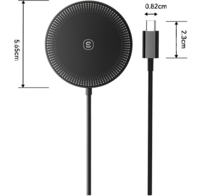 Essager Зарядний пристрій Essager 2-in-1 wireless charger 15W black (EWXCX-CF01-Z)