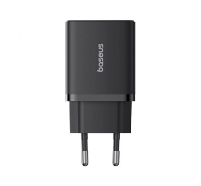 Baseus Зарядний пристрій Baseus 1xUSB-C 30W + 1xUSB black (P10111404113-00)