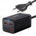 Baseus Зарядний пристрій Baseus 2xUSB-C 65W + 2xUSB GaN + cable USB-C to USB-C 100W 1.0m black (CCGP040101)