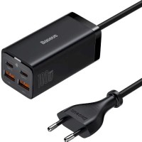 Зарядний пристрій Baseus 2xUSB-C 100W + 2xUSB GaN black (CCGP000101)