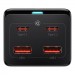 Baseus Зарядний пристрій Baseus AC + 2xUSB-C 100W + 2xUSB + cable USB-C to USB-C 100W 1.0m black (PSZM000401)