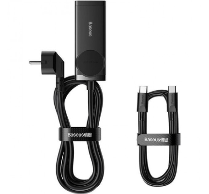 Baseus Зарядний пристрій Baseus AC + 2xUSB-C 65W + 2xUSB black (PSZM000901)