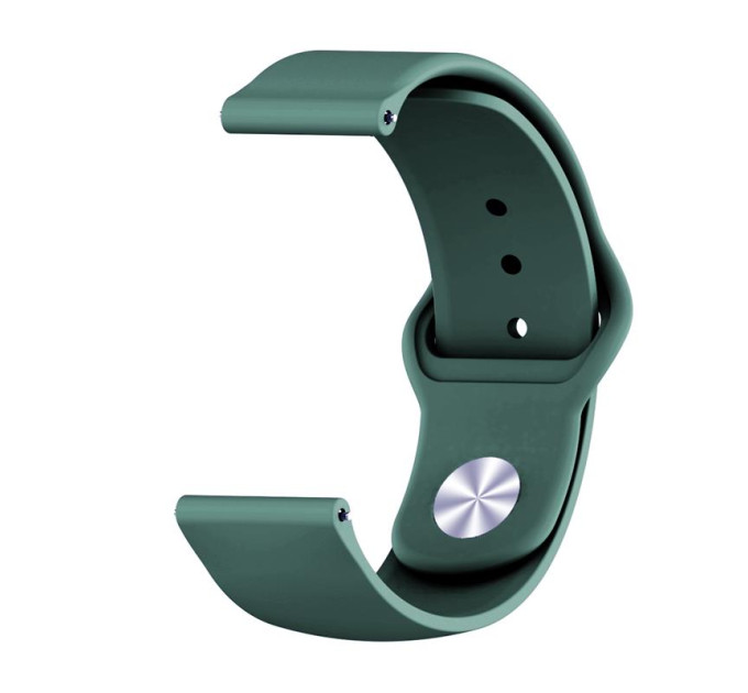 BeCover Силіконовий ремінець BeCover для Amazfit Stratos 1/2/2S/3/GTR 2/GTR 47mm/GTR Lite 47mm/Nexo/Pace Dark-Green (706386)