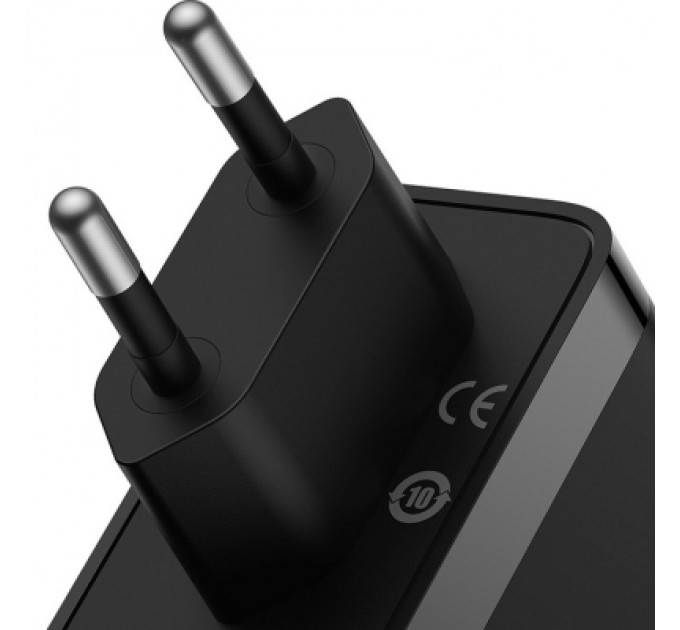 Baseus Зарядний пристрій Baseus 2xUSB-C 140W + 1xUSB GaN + cable USB-C to USB-C black (CCGP100201)