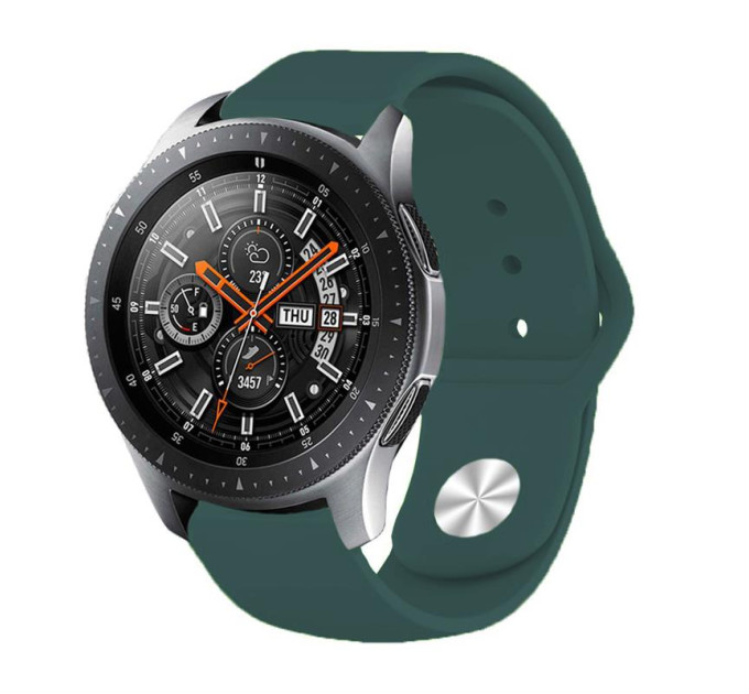 BeCover Силіконовий ремінець BeCover для Amazfit Stratos 1/2/2S/3/GTR 2/GTR 47mm/GTR Lite 47mm/Nexo/Pace Dark-Green (706386)