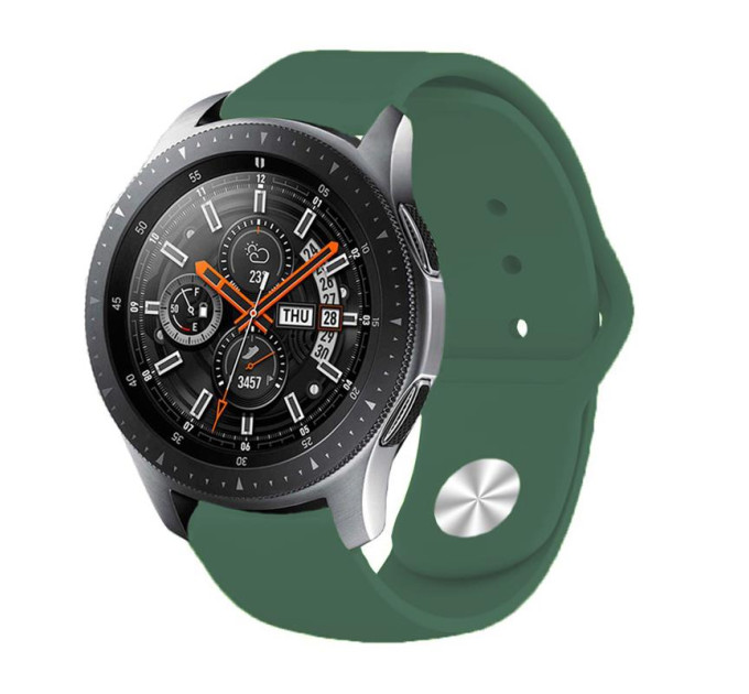 BeCover Силіконовий ремінець BeCover для Amazfit Stratos 1/2/2S/3/GTR 2/GTR 47mm/GTR Lite 47mm/Nexo/Pace Pine-Green (706382)