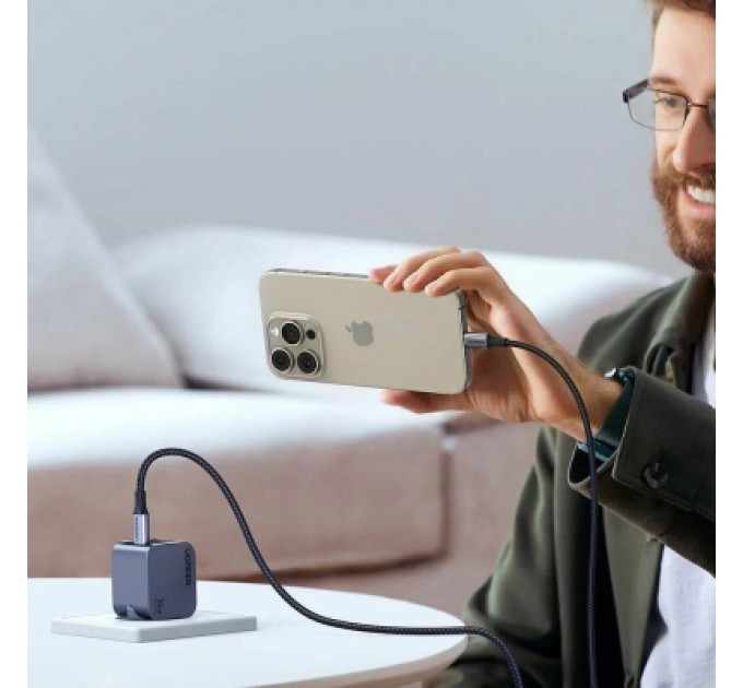 Ugreen Зарядний пристрій Ugreen USB-C PD30W GaN X703 gray (35006)
