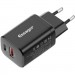 Essager Зарядний пристрій Essager 1xUSB + 1xUSB-C PD30W black (ECTPQS-ZTB01)