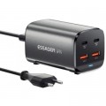 Essager Зарядний пристрій Essager 2xUSB-C + 2xUSB 67W GaN (ECT2AC-JYB0G-Z)