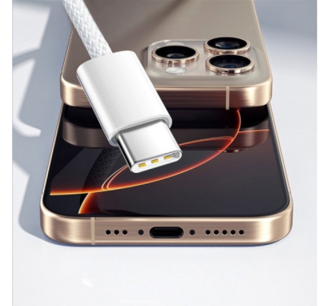 Essager Зарядний пристрій Essager USB-C PD20W + cable USB-C to USB-C white (EFJB02-JSTT2-T)