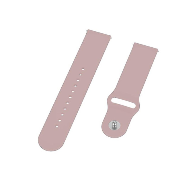 BeCover Силіконовий ремінець BeCover для Samsung Galaxy (20mm)/Watch 5/ Watch 4 40/44mm/Watch 4 Classic 42mm/Watch Active/Active 2 40/44mm/Watch 3 41mm/Gear S2/Classic/Gear Sport Pink (706170)