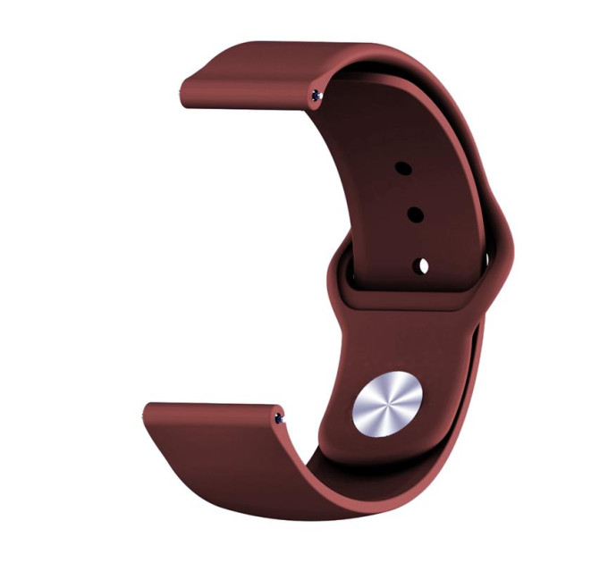 BeCover Силіконовий ремінець BeCover для Xiaomi Amazfit Bip/Bip Lite/Bip S Lite/GTR 42mm/GTS/TicWatch S2/TicWatch E Dark-Red (706189)