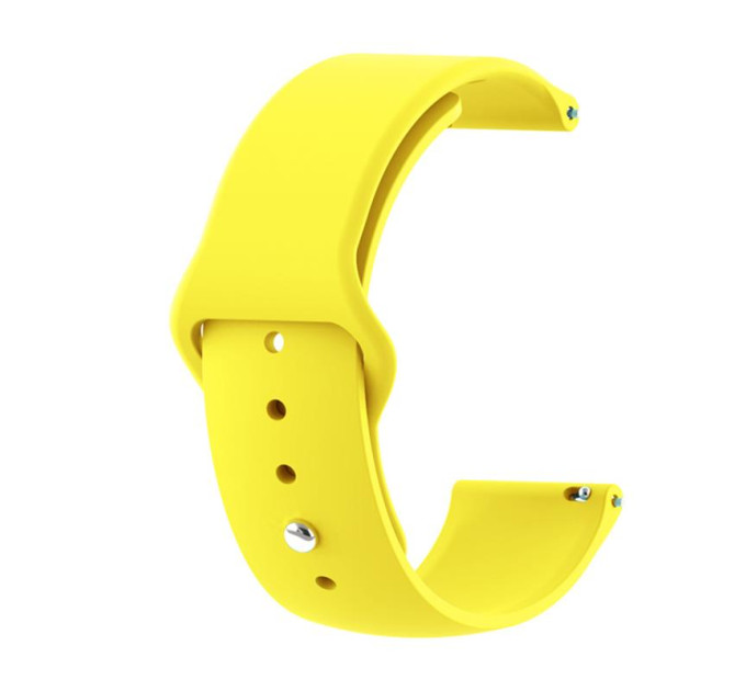 BeCover Силіконовий ремінець BeCover для Xiaomi Amazfit Bip/Bip Lite/Bip S Lite/GTR 42mm/GTS/TicWatch S2/TicWatch E Yellow (706201)