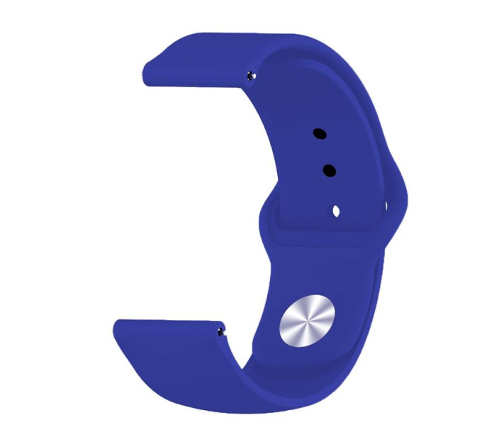 BeCover Силіконовий ремінець BeCover для Xiaomi iMi KW66/Mi Watch Color/Haylou LS01/Watch S1 Active Dark-Blue (706354)