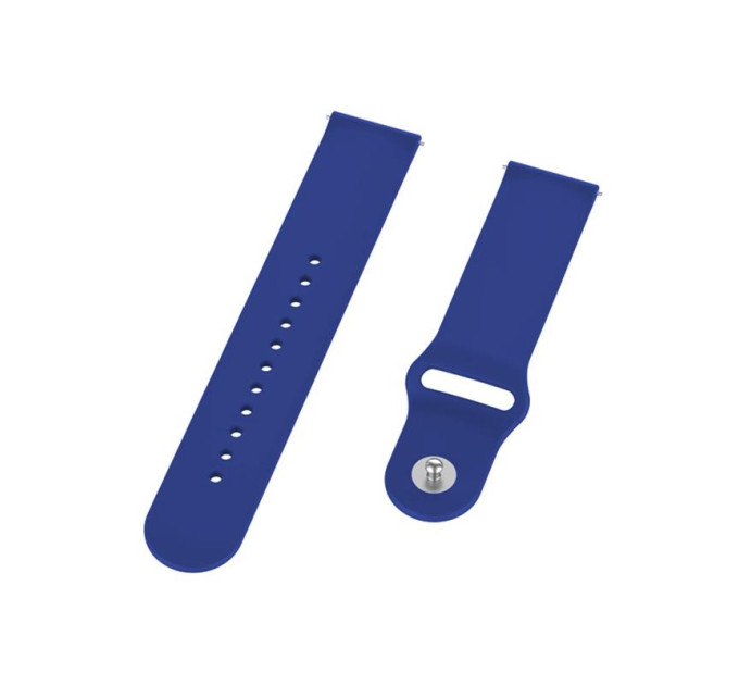 BeCover Силіконовий ремінець BeCover для Xiaomi iMi KW66/Mi Watch Color/Haylou LS01/Watch S1 Active Dark-Blue (706354)