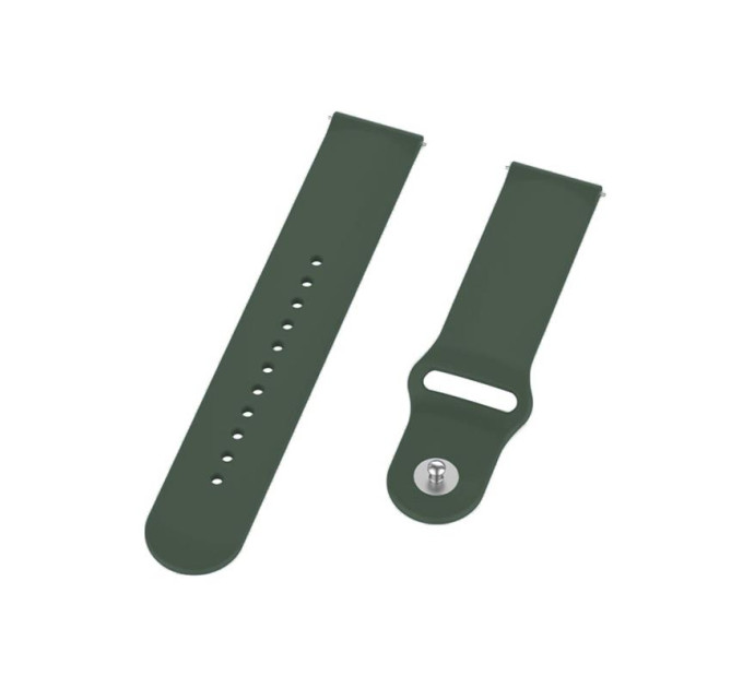 BeCover Силіконовий ремінець BeCover для Xiaomi iMi KW66/Mi Watch Color/Haylou LS01/Watch S1 Active Khaki (706364)