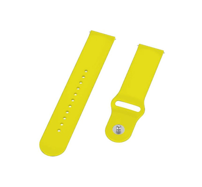 BeCover Силіконовий ремінець BeCover для Xiaomi iMi KW66/Mi Watch Color/Haylou LS01/Watch S1 Active Yellow (706361)