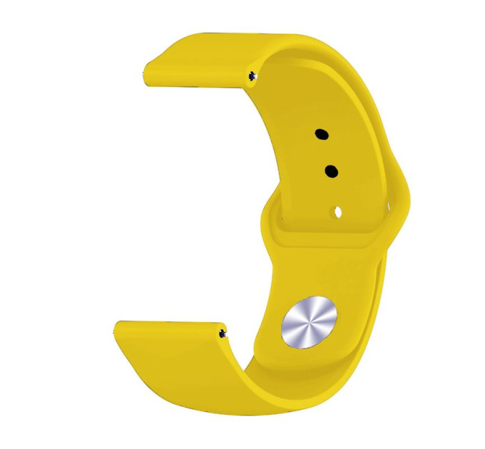 BeCover Силіконовий ремінець BeCover для Xiaomi iMi KW66/Mi Watch Color/Haylou LS01/Watch S1 Active Yellow (706361)