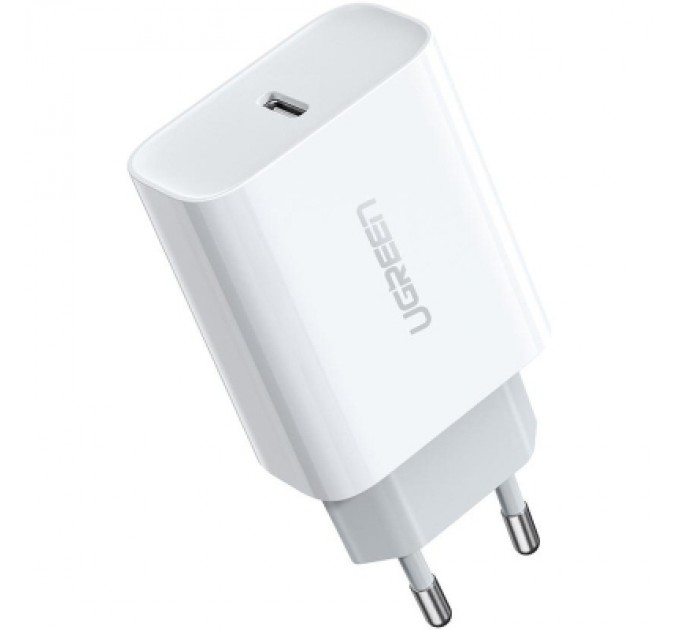Ugreen Зарядний пристрій Ugreen CD137 Type-C PD 20W Charger (White) (60450)