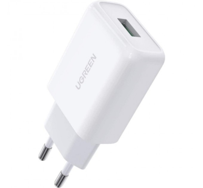 Ugreen Зарядний пристрій Ugreen CD122 18W USB QC 3.0 Charger (White) (10133)