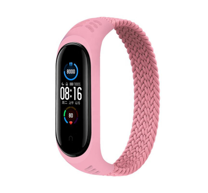 BeCover Ремінець BeCover Elastic Nylon Style для Xiaomi Mi Smart Band 5/Mi Smart Band 6 Size L Pink (706163)