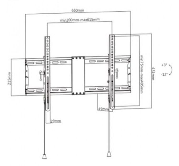 Gembird Кронштейн Gembird WM-80T-01
