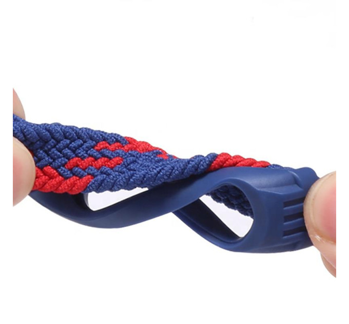 BeCover Ремінець BeCover Elastic Nylon Style для Xiaomi Mi Smart Band 5/Mi Smart Band 6 Size M Blue/White (706151)
