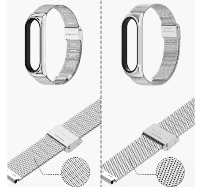 BeCover Ремінець BeCover Metal для Xiaomi Mi Smart Band 7 Black (707493)